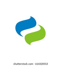 Abstract Wave Swirl Vector Illustration Logo Template Illustration Design. Vector EPS 10.