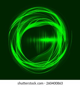 Abstract wave  technology  background. Vector illustration.