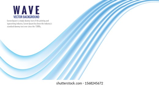 Abstract wave template background brochure design