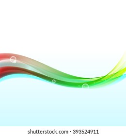 Abstract wave for template. Space for your text. Horizontal