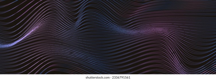 Abstract wave texture color gradient line