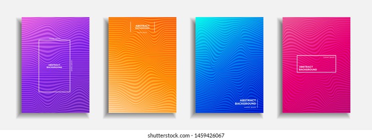Abstract wave texture of coloredred orange blue pink yellow purple paints. A4 template pattern. Used design presentations,print,flyer,business cards,invitations,calendars,sites,packaging,cover.
