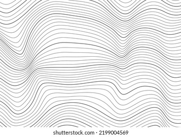 Abstract wave texture with white background vector, White background vector design with wavy line