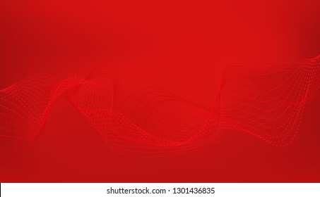 abstract wave thin curved lines graphic background for design
