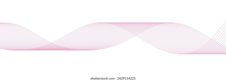 abstract wave thin curved lines graphic for design