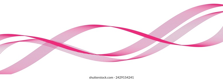 abstract wave thin curved lines graphic for design