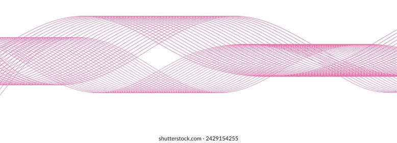 abstract wave thin curved lines graphic for design