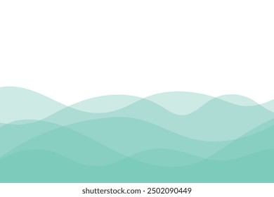 Abstract wave. Transparent background. Vector illustration