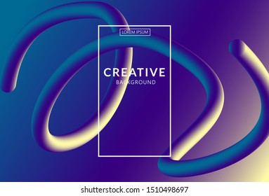 Abstract wave trendy colourful background frame design modern futuristic background vector illustration