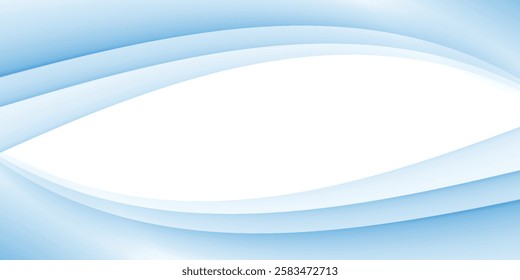 Abstract wave trendy geometric abstract background with white and blue gradient. You can use for ad, poster, template.