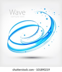 Abstract wave. Vector