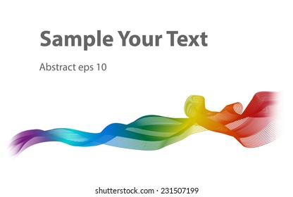 Abstract wave, vector