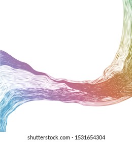 Abstract wave vector background Colored lines