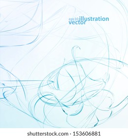 Abstract wave vector background, futuristic wavy illustration eps10