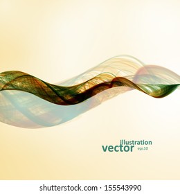 Abstract wave vector background, futuristic illustration eps10
