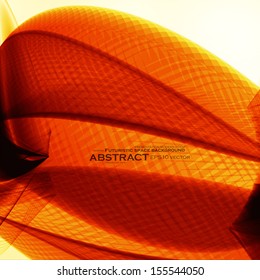 Abstract wave vector background, futuristic illustration eps10