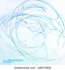 Abstract wave vector background, futuristic wavy illustration eps10