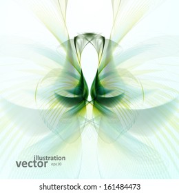 Abstract wave vector background, futuristic illustration eps10