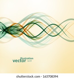 Abstract wave vector background, futuristic illustration eps10