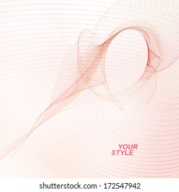 Abstract wave vector background, futuristic illustration eps10