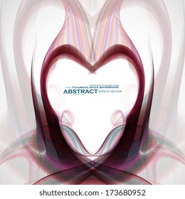 Abstract wave vector background, futuristic illustration eps10