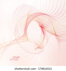 Abstract wave vector background, futuristic illustration eps10