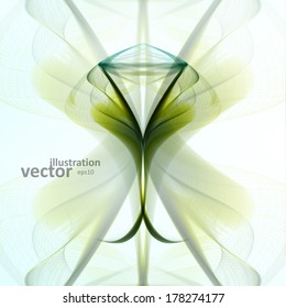 Abstract wave vector background, futuristic illustration eps10