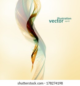 Abstract wave vector background, futuristic illustration eps10