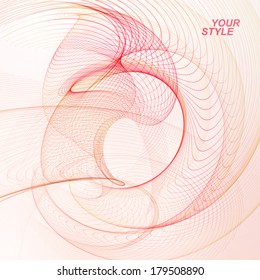Abstract wave vector background, futuristic illustration eps10