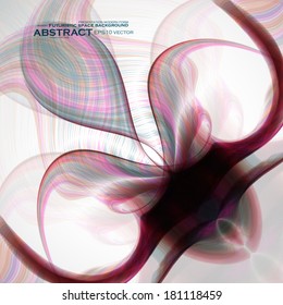 Abstract wave vector background, futuristic illustration eps10