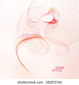 Abstract wave vector background, futuristic illustration eps10