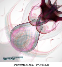 Abstract wave vector background, futuristic illustration eps10