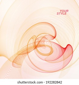 Abstract wave vector background, futuristic illustration eps10