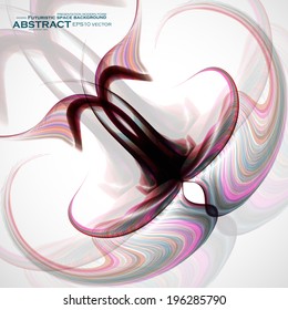 Abstract wave vector background, futuristic illustration eps10