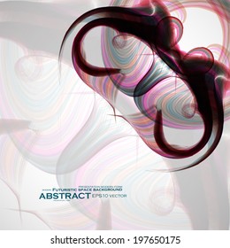 Abstract wave vector background, futuristic illustration eps10