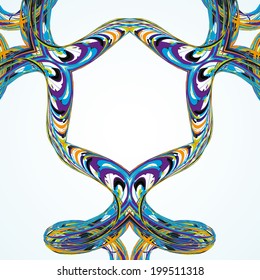 Abstract wave vector background, futuristic technology illustration eps10