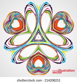 Abstract wave vector background, futuristic technology illustration eps10