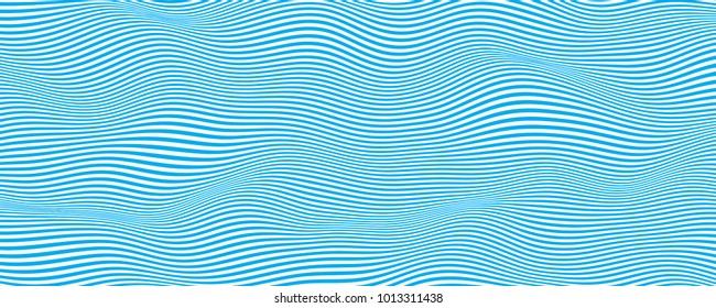 Abstracte golf vector achtergrond. Gestileerd stromend water. Grafische lijnkunst.