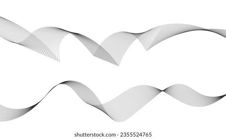 Abstract wave vector background for your design. Waves background. Vector illustration of beautiful wavy lines.