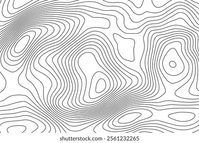 Abstract wave vector background.Stylized black White illusion.Modern graphic line art.