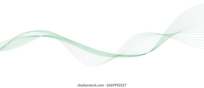 Banner do vetor de onda abstrato. EPS10