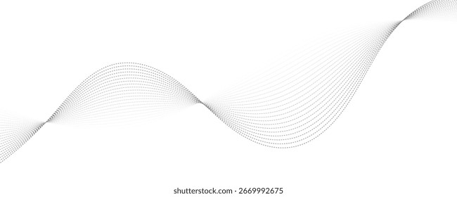 Abstract wave vector banner. EPS10