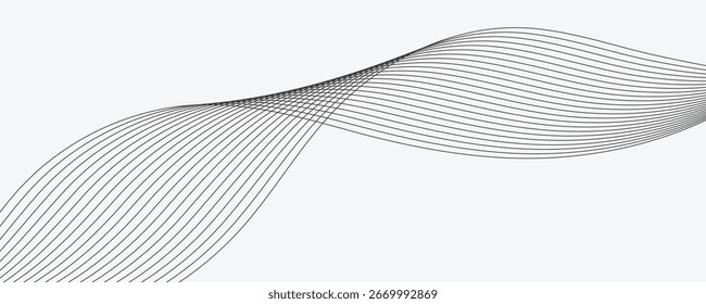 Anuncio de Vector de onda Abstractas. EPS10
