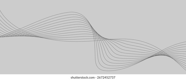 Anuncio de Vector de onda Abstractas. EPS10