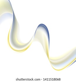 
Abstract wave Vector color wave on white background