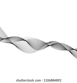 Abstract wave vector element for design. Vector illustration