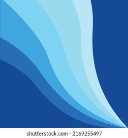 Abstract wave vector illustration design background flat design style