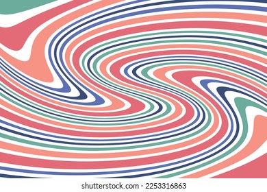 Resumen de onda vector de arte pop óptico textura moderna. Ilustración vectorial del patrón de color de las líneas de fondo abstractas.