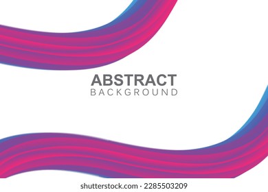 Abstract Wave Watercolor Background Design, Vector Icon Illustration
