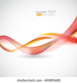 Abstract Wave  White Background. Vector Illustration. EPS10